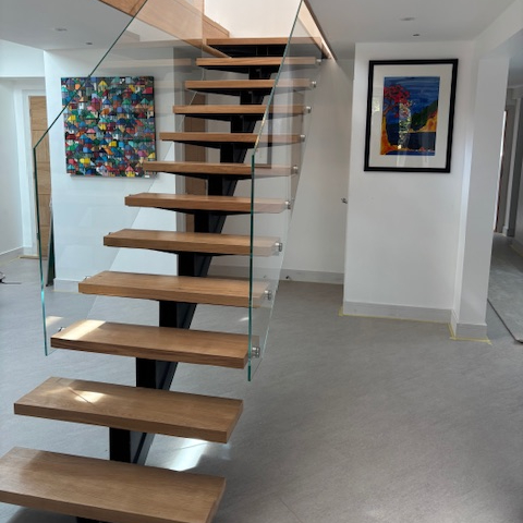 Bespoke Glass Feature Staricase