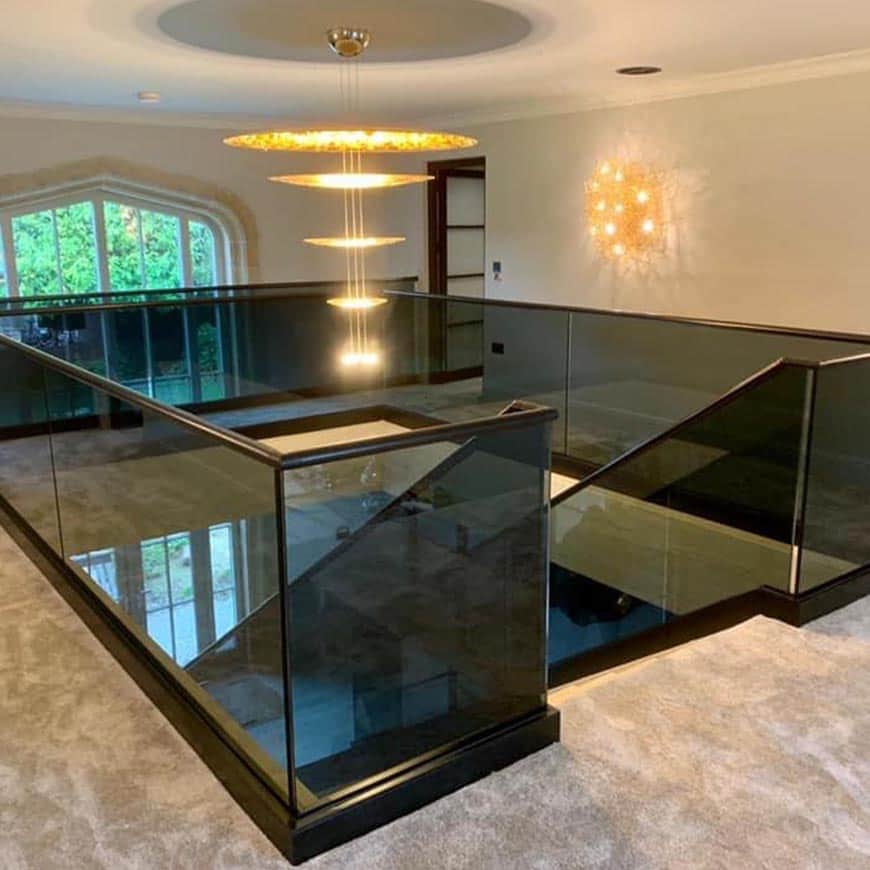 Stainless Steel Glass Staircase