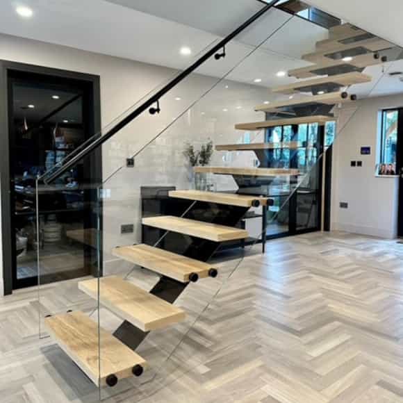 Glass Feature Staricase Balustrade