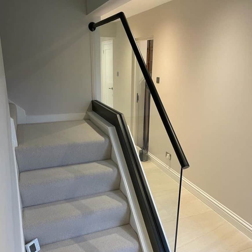 Metal Glass Balustrade Staircase