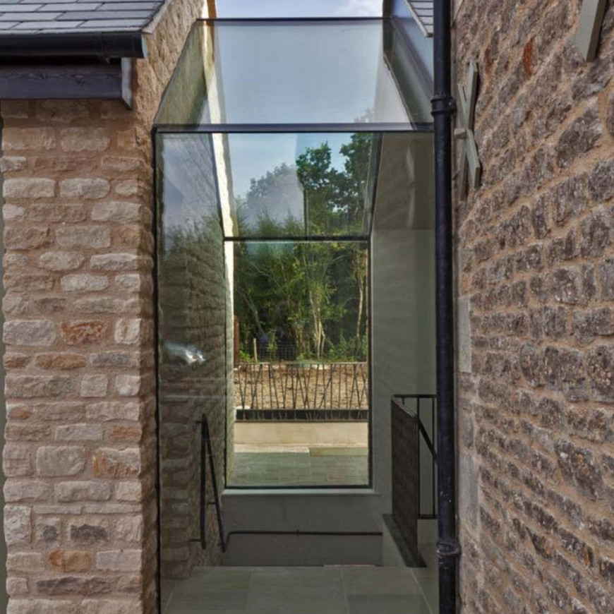 Glass Hallway Divider Project