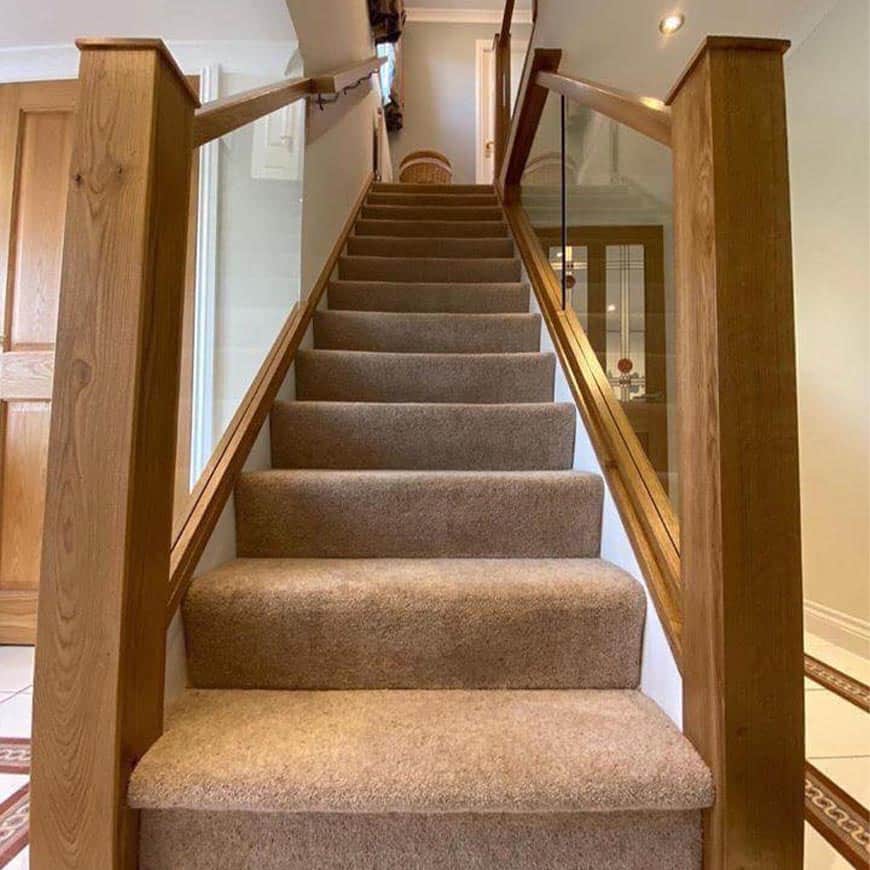 Oak Glass Staircase