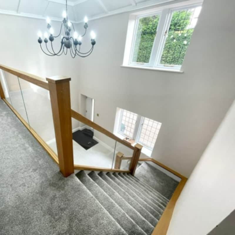 Wood / Glass Staircase Renovation
