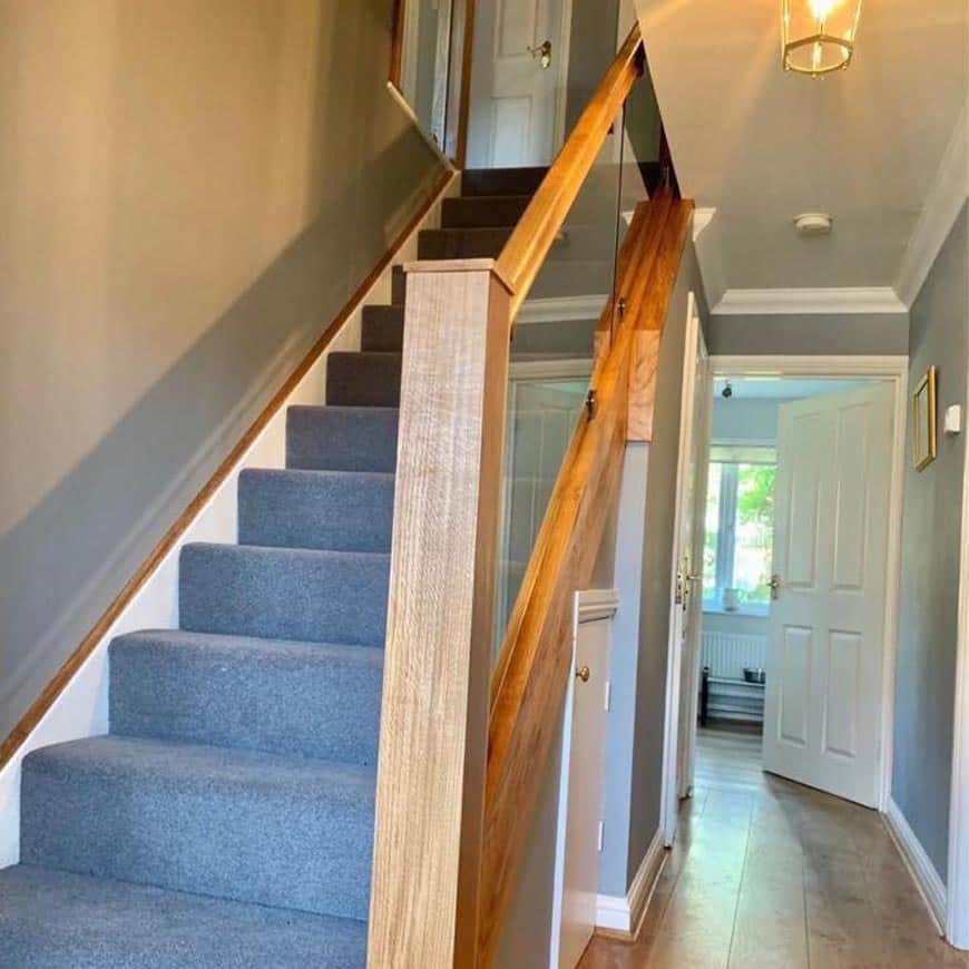 Wooden Glass Staircase